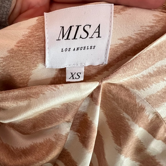 Misa Raisa Dress in Caramel Zebra SZ XS 🦓🤎 - Picture 7 of 7
